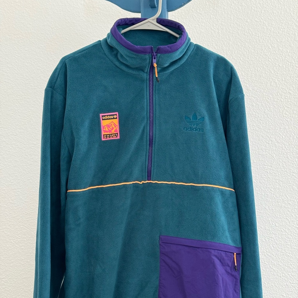 Adidas retro quarter-zip fleece, unworn